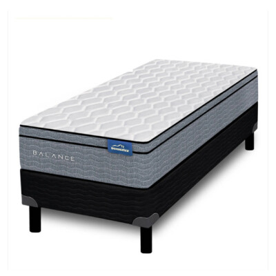 Colchón Lazio con sommier 1 plaza y media 110x190