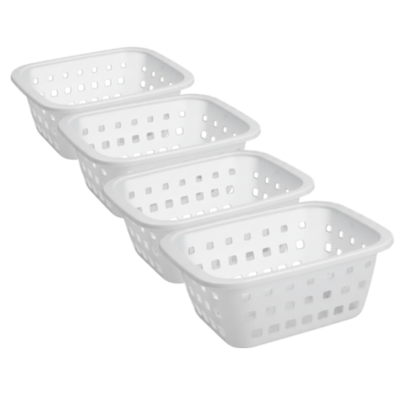 Set x4 Cesto pequeño 1,4 lts BLANCO