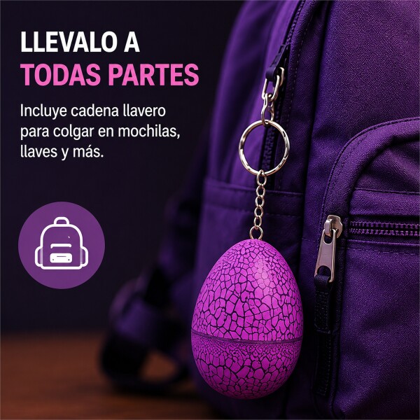 Juego de Mascota Virtual con Huevo y Consola Llavero Violeta 1