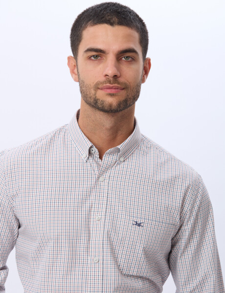 CAMISA SPORT A CUADROS Azul