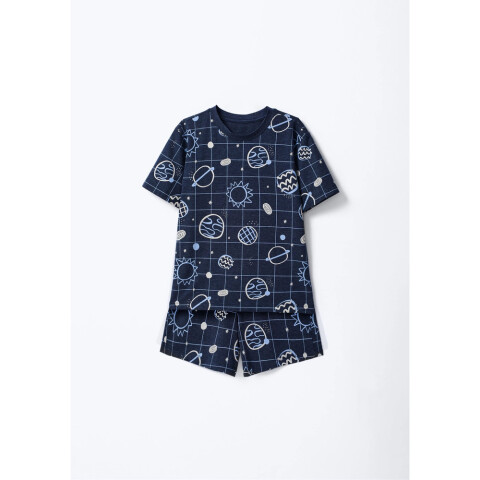 PIJAMA MM MASC AZUL ESCURO