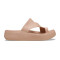 Sandalias Crocs Getaway Platform Toe Loop Mujer Pink Caramel