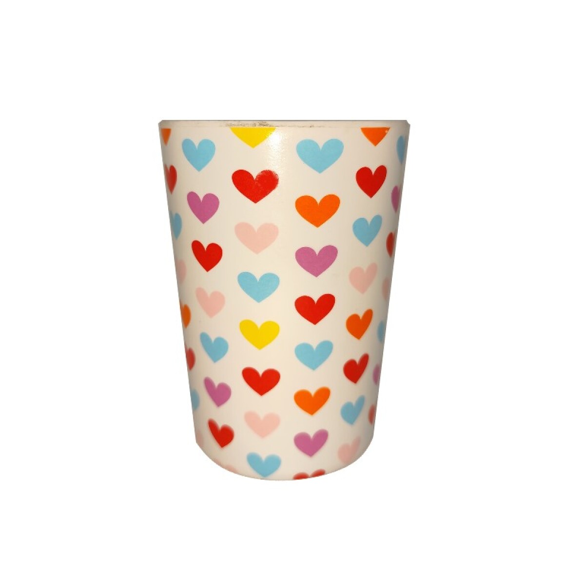 Vaso de melamina diseño corazones - Vaso De Melamina Diseño Corazones 