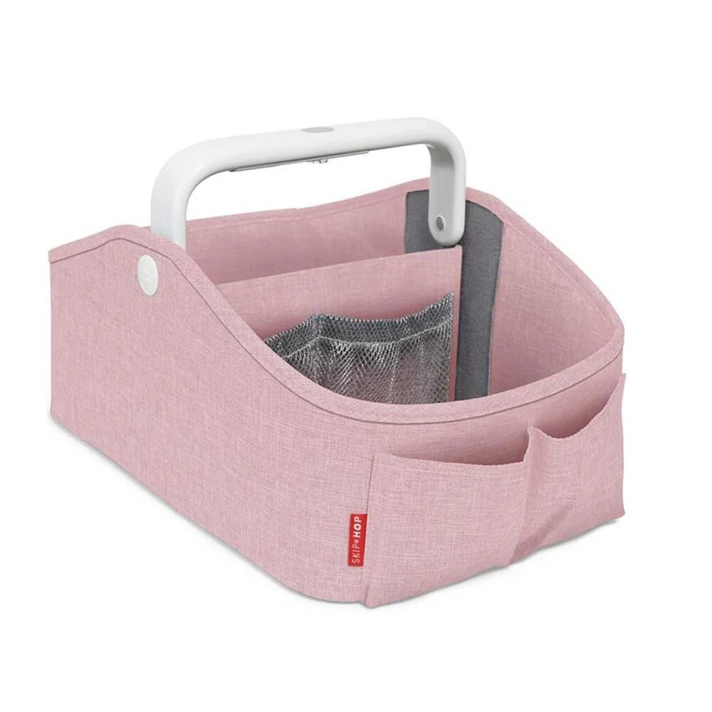 Organizador de pañales con luz skip hop Caddy Rosa