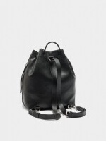 Mochila Con Piel negro