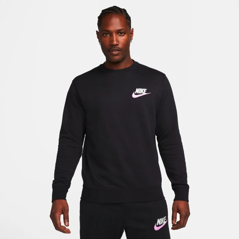 Abrigo Nike Club+ Ft Media larga de Hombre Negro