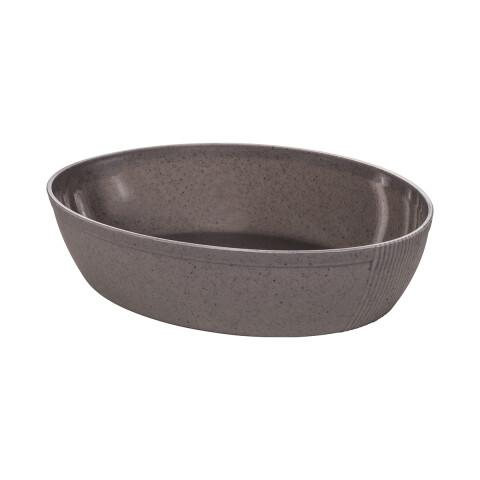 Ensaladera Plástica Gourmet Ovalada 2 Lts GRIS