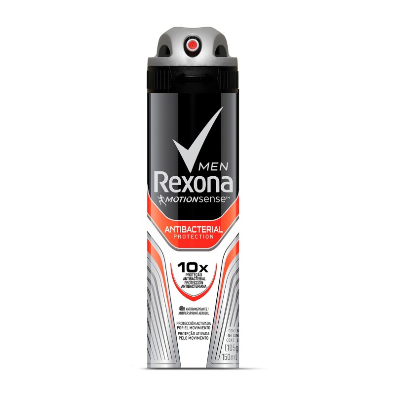 Desodorante Aerosol Rexona Antibacterial Men 90 Grs. Desodorante Aerosol Rexona Antibacterial Men 90 Grs.