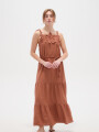 Vestido Vesal Tostado