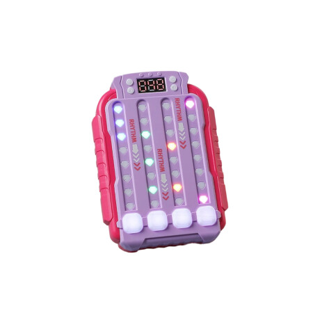 Juego de ritmo electrónico con luces Rosado