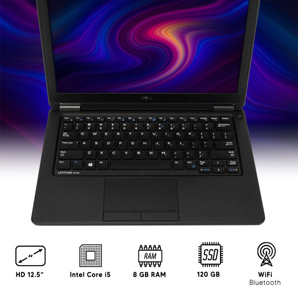 Notebook Dell Latitude E7250 I5/ 8 Gb Ram/ 120 Gb Ssd NOTEBOOK RFPL DELL E7250 I5/8/120/12.5