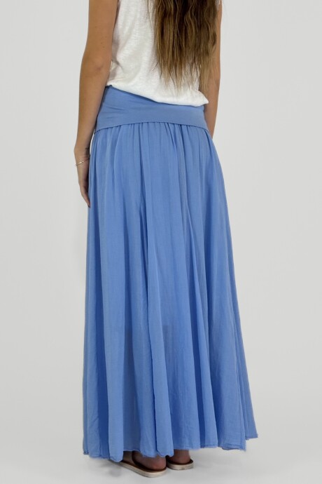 POLLERA BRENTA Celeste