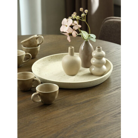 Bandeja Decorativa Jensuffe Ø30Xh3 Cm Beige