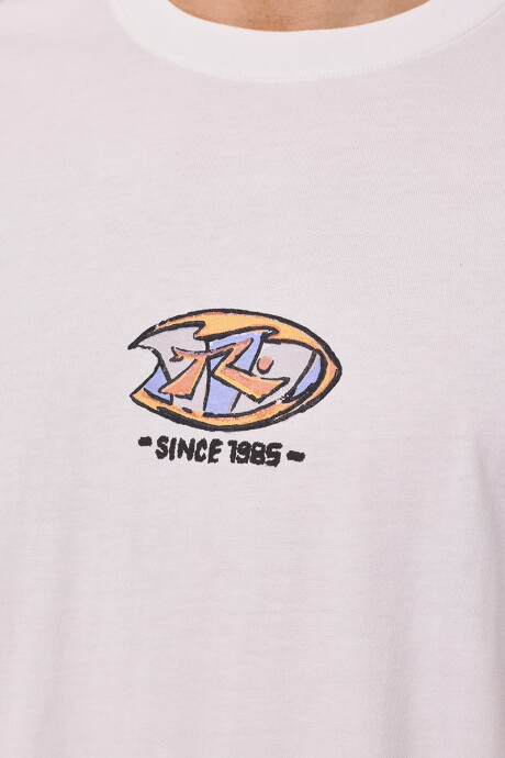 T-SHIRT MUNKE RUSTY Blanco