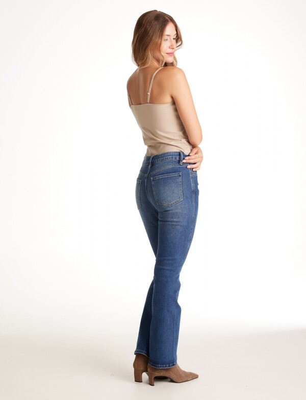 Jean Bootcut Costura Frontal JEAN OSCURO