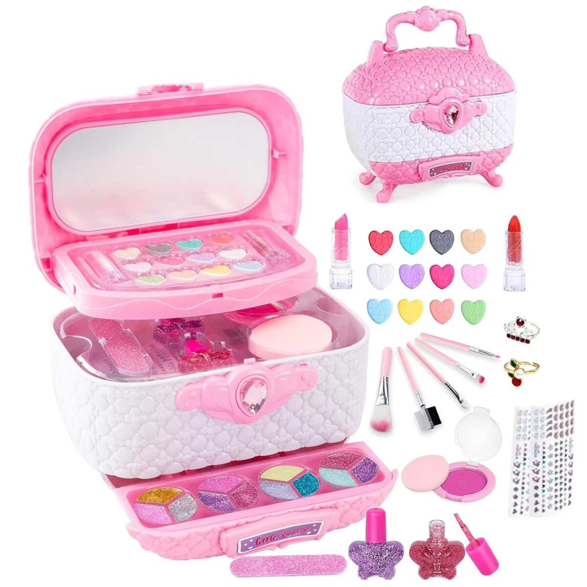 Caja Valija de Maquillaje de Princesas con Accesorios 