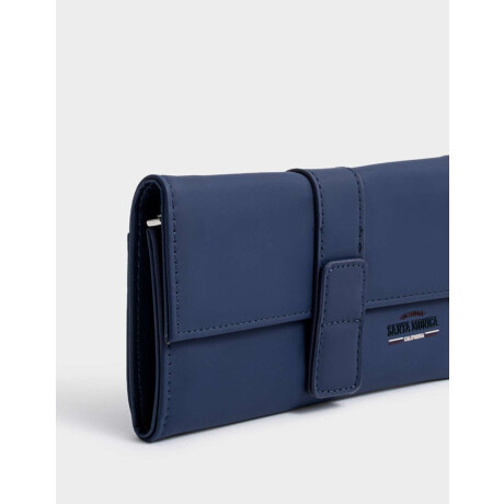 Billetera Fichero Rayado Azul Marino