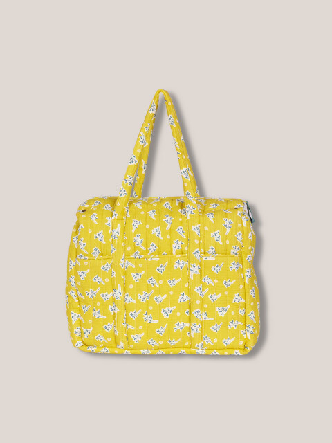 Bolsa Estampada De Carro Amarillo Oscuro