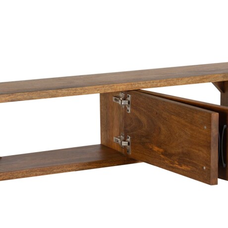 MUEBLE PARA TV MADERA MARRON AÉREO 160CM CASTAÑO