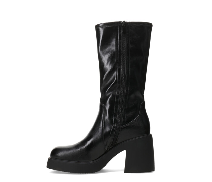 Bota CUNARE de pu elastizado Black