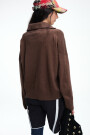SWEATER COLLAR Marron