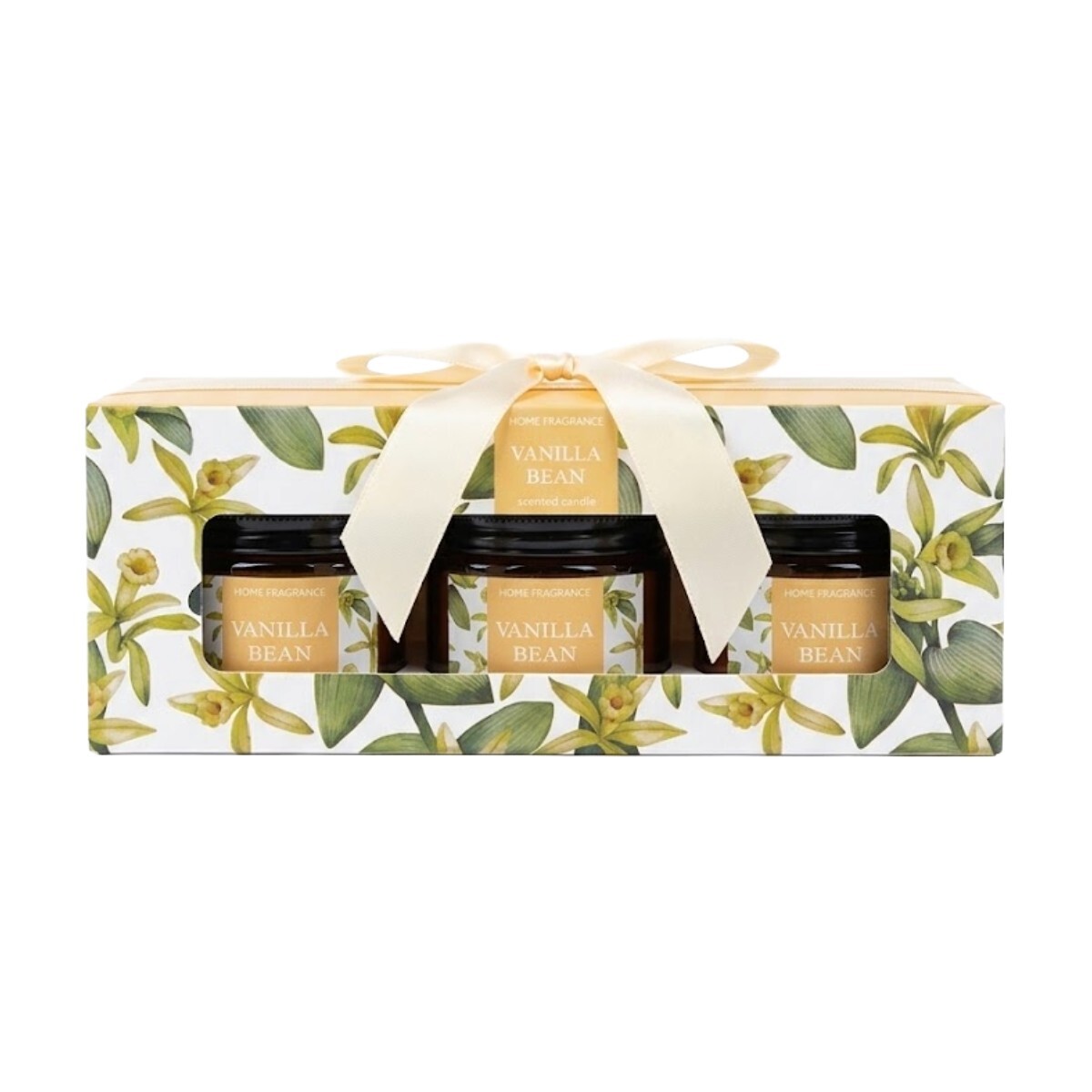 SET DE VELA AROMATICA VAINILLA 5X5CM 3PZAS 