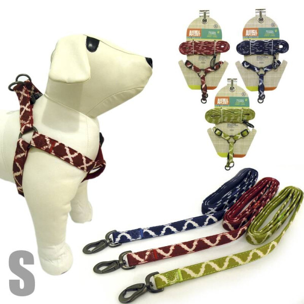 ARNÉS + CORREA PARA PERROS ZIGZAG TAMAÑO S ARNÉS + CORREA PARA PERROS ZIGZAG TAMAÑO S