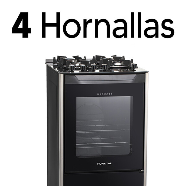 Cocina A Gas Punktal Pk-490g COCINA A GAS PUNKTAL PK-490G CON GRILL