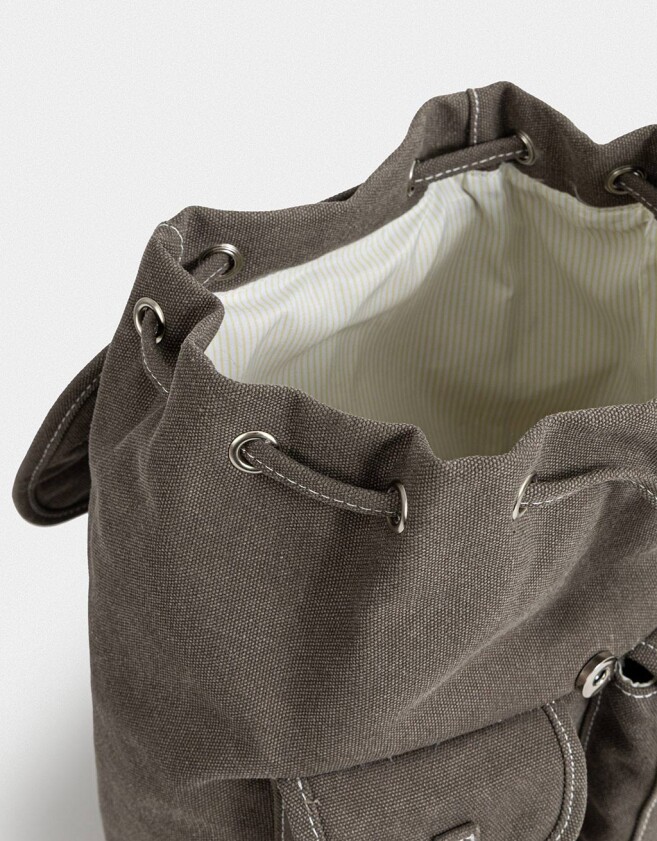 Mochilas Urbanas Mochila Canvas Gris - Gris Oscuro