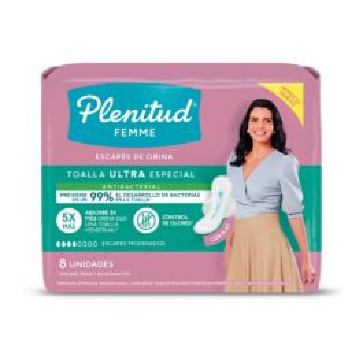 TOALLITAS PLENITUD FEMME ULTRA ESPECIAL 8 U 