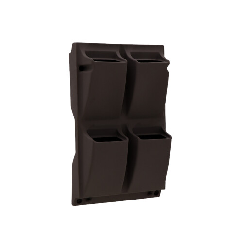 Maceta de pared color grafito oscuro "Malaia" -TRAMONTINA TD0397