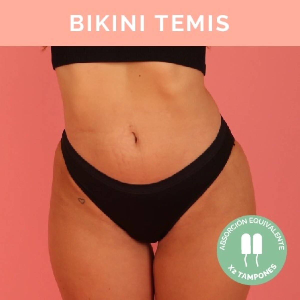 Bombacha Menstrual Bikini Clásica Temis Talle Xl 