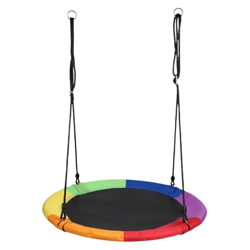 Hamaca De Jardín Base Circular Niños Columpio 1m Multicolor Multicolor
