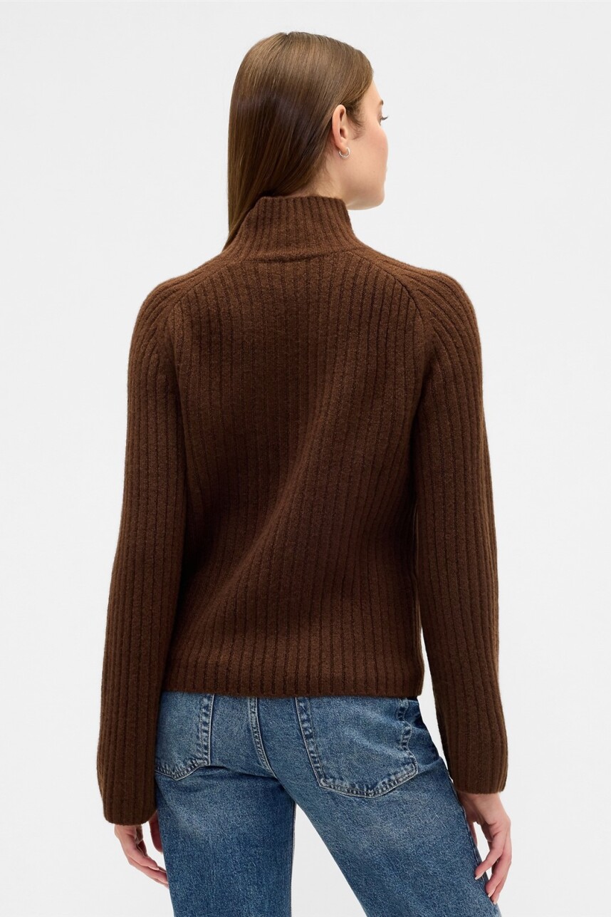 Buzo Polera Mujer Dark Brown 1