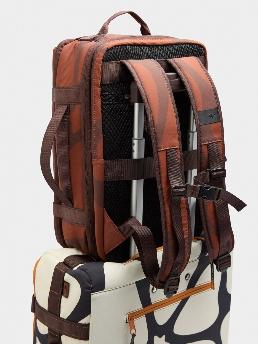 Mochila De Cabina De Nylon Extensible burdeos