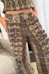 Cuadrillé Dancing Queen Pants Verde / Camel
