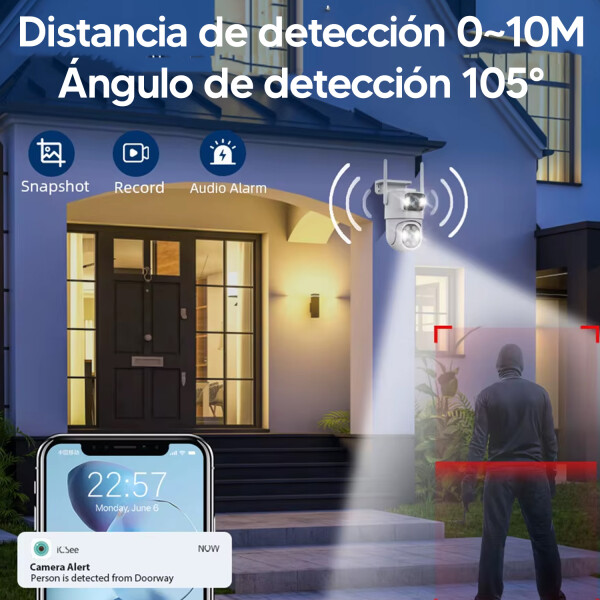 Cámara De Vigilancia Xion Cctv62 Wi-fi Dobre Cámara CAMARA SMART WIFI XION CCTV62
