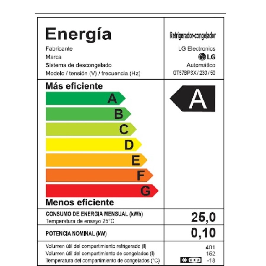 Heladera Inverter LG GT57BPSX Heladera Inverter LG GT57BPSX