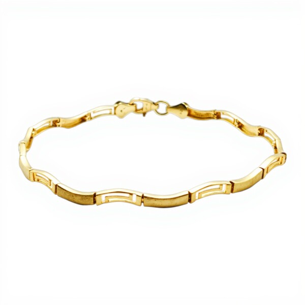 Pulsera Ondas -Oro bajo-Sin Piedra-PU8033 sinpiedra
