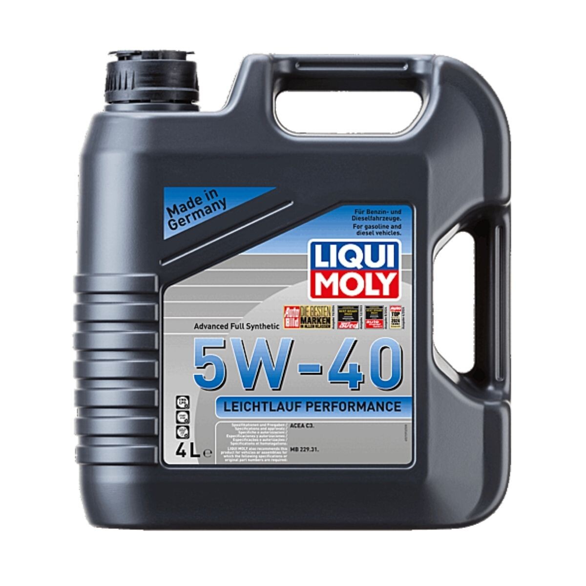 ACEITE SINTETICO 5W40 4LTS LIQUI MOLY PERFORMANCE LEICHTLAUF 