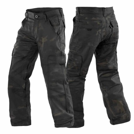 Pantalón táctico en tela antidesgarro con protección UV50+ - Fox Boy Multiforest Black