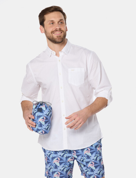 SHORT DE BAÑO ESTAMPADO Marino