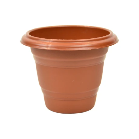 Maceta redonda 600 ml MARRON