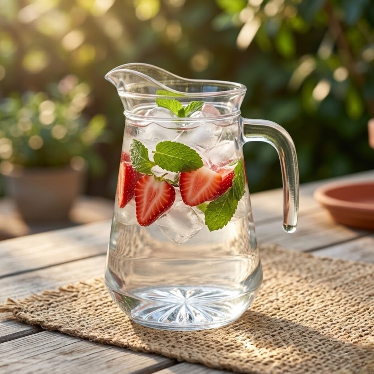 Jarra de vidrio D15X19CM - TRANSPARENTE 