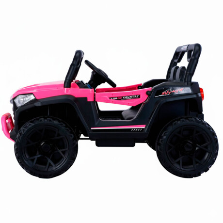 Auto Cuatriciclo A Bateria Arenero Luz Y Sonido Rosa