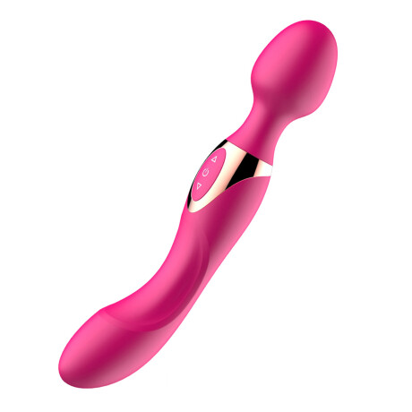 Estimulador Con Doble Motor Recargable USB Fucsia