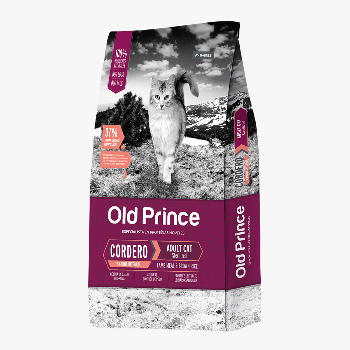 Old Prince Gato Adulto Castrado Cordero y Arroz Integral 7.5KG + REGALO 