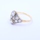 Anillo antiguo oro 18k con brillantes. Anillo antiguo oro 18k con brillantes.