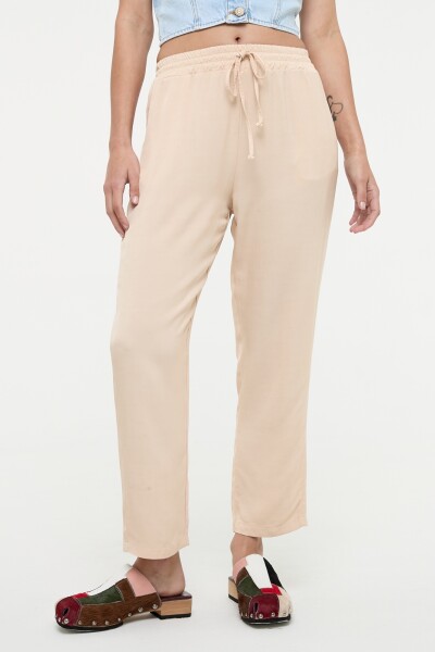 PANTALON RECTO Crema