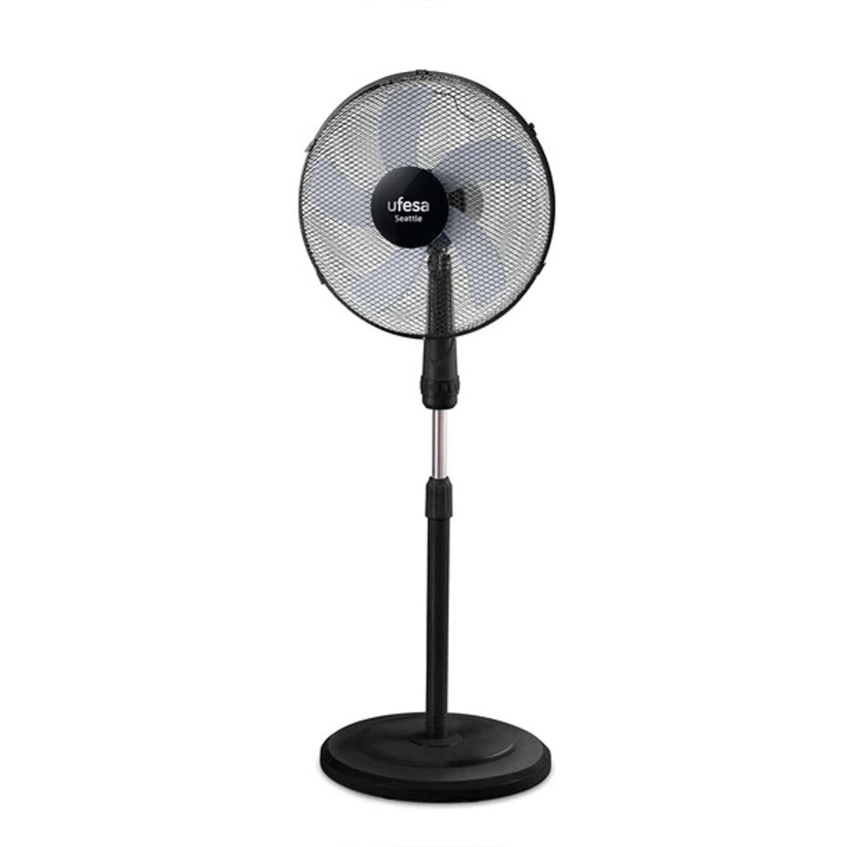 VENTILADOR DE PIE - 3-VELOCIDADES NEGRO UFESA SEATTLE 